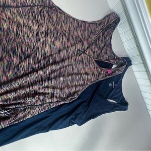 Tangerine Multicolor and Navy Tank Tops